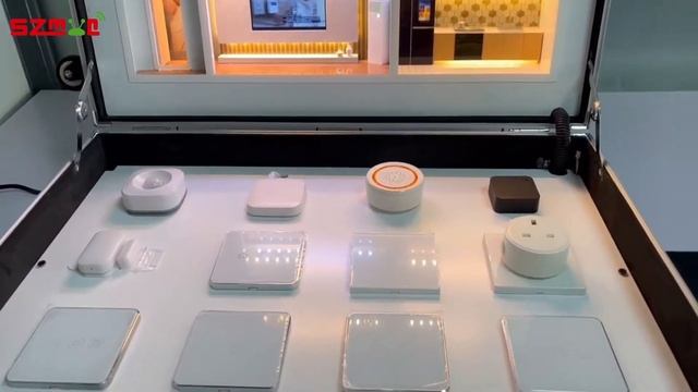 Tuya Smart Home Demo Box Mini Showroom Illustrate Model Mini Display Case Aluminum Suitcase смотреть онлайн