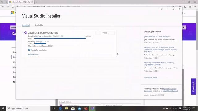 Xamarin Android development for beginner EP1 - Installing Visual Studio 2019 free and easy смотреть онлайн