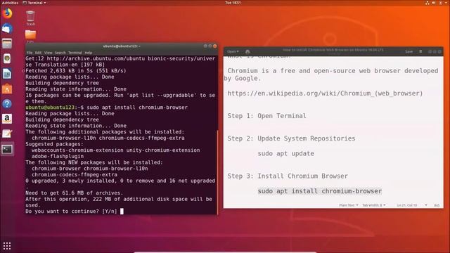 How to Install Chromium Web Browser on Ubuntu 18.04 LTS? смотреть онлайн