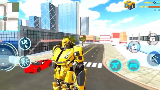 Flying Police Robot Fighting Game - New Robot Car Game New Update - Android Gameplay смотреть онлайн