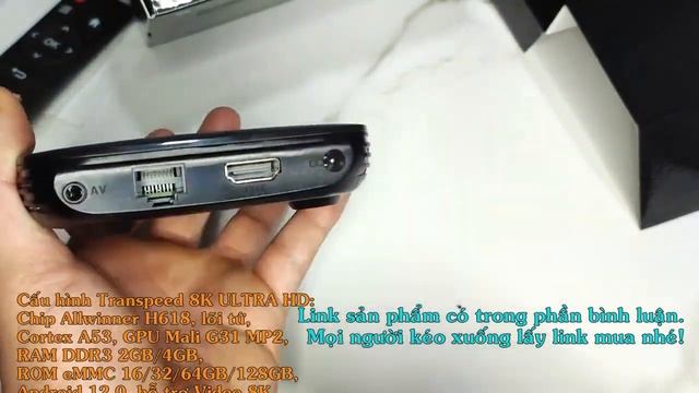 Chỉ 400k - Tivi BOX 8K Transpeed Android 12 TV H618 4GB+128GB khiển nói (link mua trong bình luận) смотреть онлайн