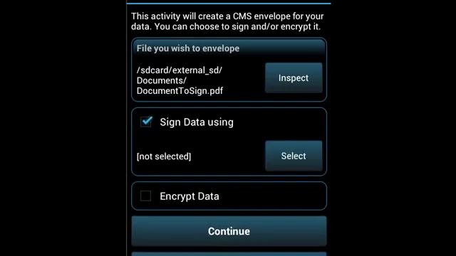 Sign/encrypt a document on Android and send it by mail смотреть онлайн