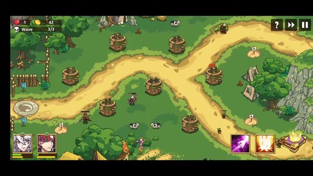 Kingdom war: TD offline games Level 1 Hell mode Escape of Mylathin IOS/Android gameplay смотреть онлайн