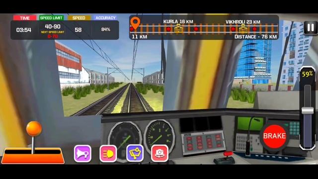 Mumbai Local Train Driving Simulator Gameplay | Indian Fast Local Train - Android Gameplay смотреть онлайн