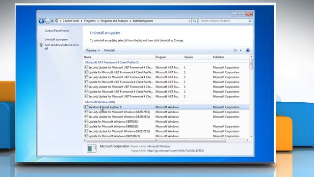 Windows® 7: Uninstall Internet Explorer® 9 смотреть онлайн