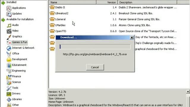 ReactOS Application Manager смотреть онлайн