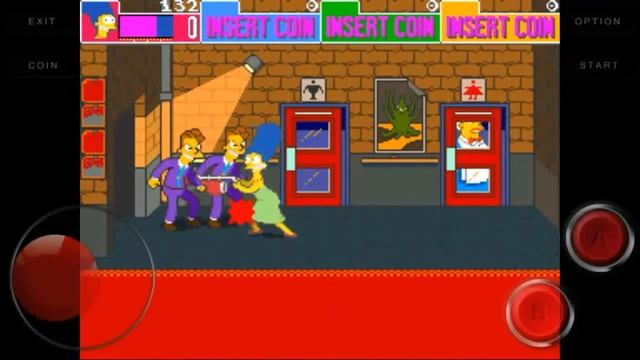 THE SIMPSONS, Emulator MAME, Android. смотреть онлайн