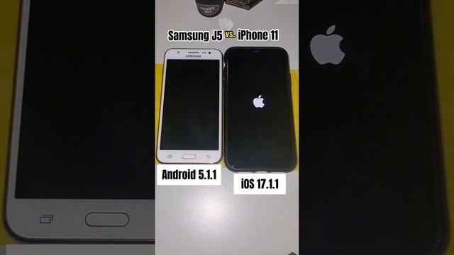 Samsung J5 vs. iPhone 11 boot up! Android 5.1.1 vs. iOS 17.1.1 #galaxyj5 #android5 #ios17 #iphone11 смотреть онлайн