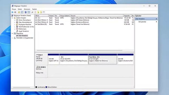 Windows 11 SSD - HDD Bölme | C Diskini Bölerek D Diski Oluşturma! смотреть онлайн