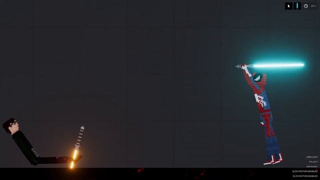 People throwing lightsabers at each other In People Playground #4 смотреть онлайн
