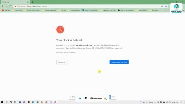 How To Fix Your Clock Is Behind Google Chrome Error Bangla | Your Clock Is Behind Windows 10, 7 & 1 смотреть онлайн