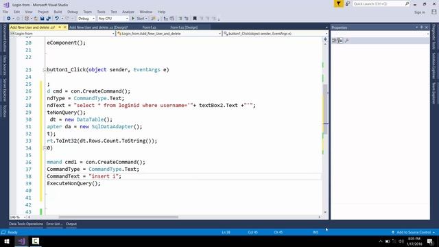 How to add & delete user C# Windows login Forms Application смотреть онлайн