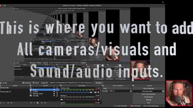 How To Setup OBS Studio For Live-streaming.(Logic Pro+Blackhole)