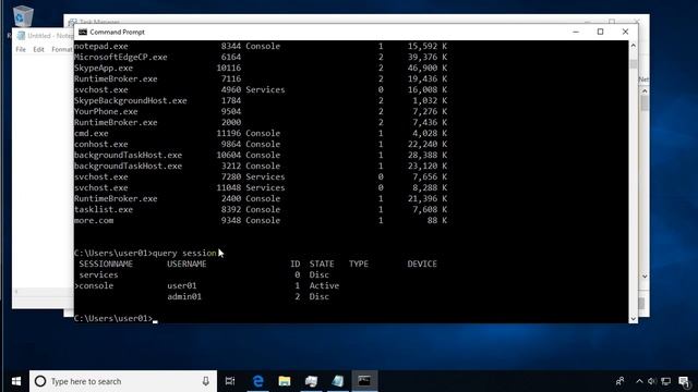 Windows 10 : Tasklist and Taskkill смотреть онлайн