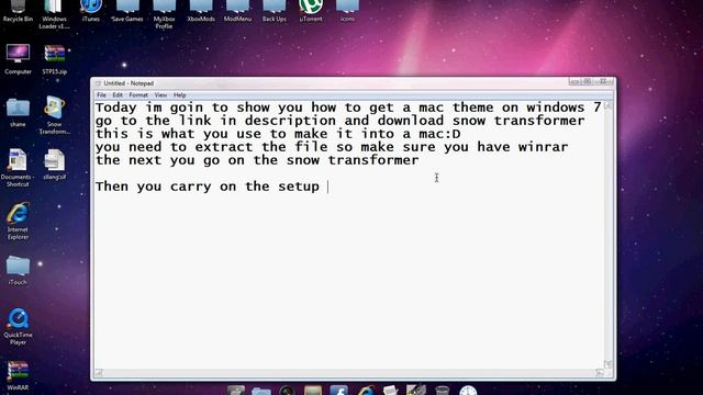 How To Get a Full Mac Theme for Windows7/Vista/Xp смотреть онлайн