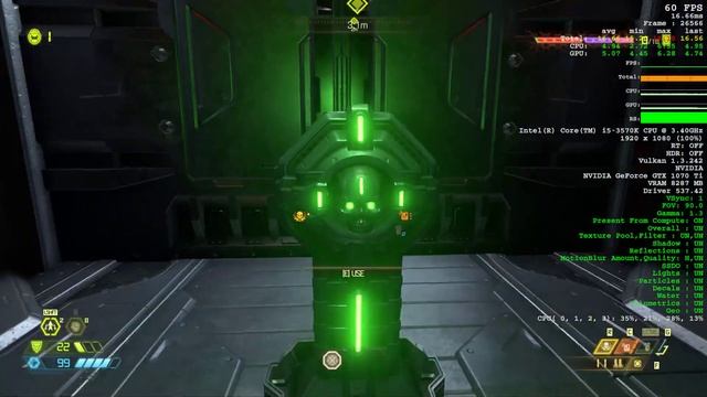 Doom Eternal Intel I5-3570K NVIDIA GeForce GTX 1070ti 16GB RAM смотреть онлайн