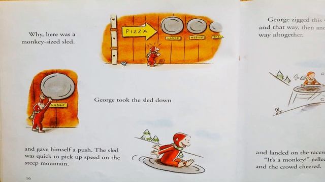 Curious George in the Snow by Margret & H.A. Rey, read aloud story time смотреть онлайн