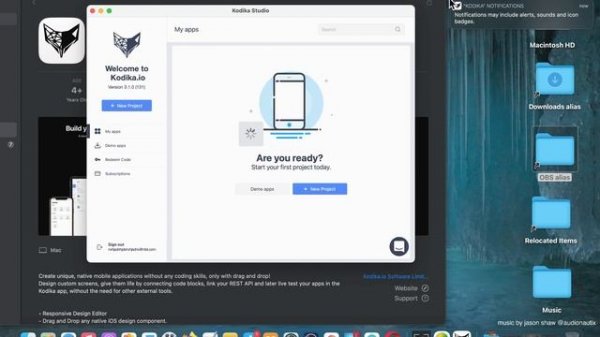 Kodika No Code App Builder Developer Tools App [MAC] Basic Overview - Mac App Store