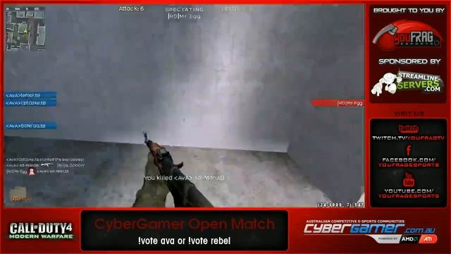 CoD4 CGo - Team AvA: Team Blue vs REBELS: Delta, Shoutcasted by eduze & Fluro смотреть онлайн
