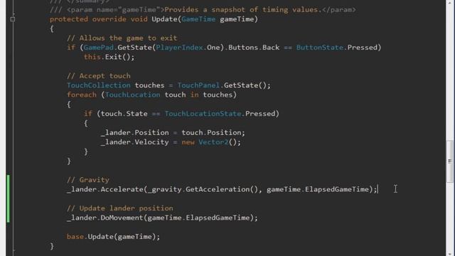 Windows Phone 7 XNA Game Tutorial Ep 3 - Refactoring & Physics Part 2 - MangoLander смотреть онлайн