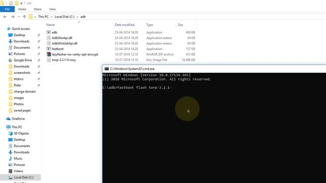 How to enter command in Command window to install TWRP Recovery смотреть онлайн
