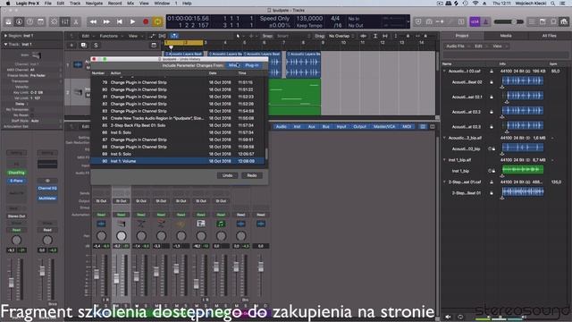 Logic Pro X - od 10.4 do 10.4.2 - szkolenie z aktualizacji programu (fragment szkolenia) смотреть онлайн