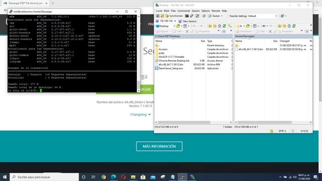 Instalación de ESET File Security 7.x para Linux Server / CentOS 7 смотреть онлайн