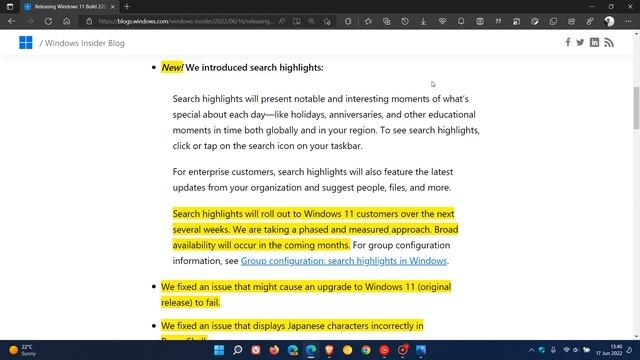 Microsoft release Windows 11 KB5014668 to Release Preview bringing Search highlights to all смотреть онлайн