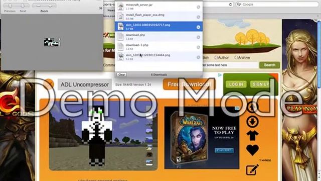 How to download and upload mincraft skins to minecraft For Mac or PC смотреть онлайн