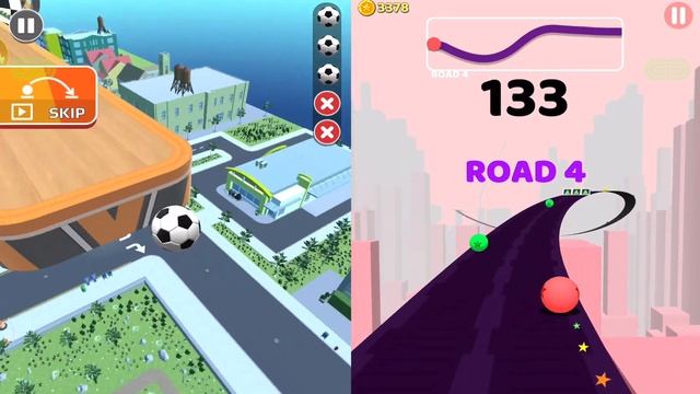 Sky Rolling Ball 3D Vs Color Road - Android iOS Gameplay Walkthrough - Mobile Games - 268 смотреть онлайн