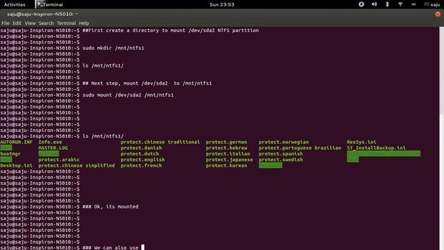 How to mount HPFS NTFS filesystem on linux смотреть онлайн