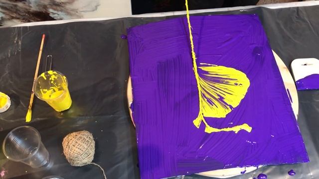 Подробный мастер класс. Техника рисования нитями. смотреть онлайн