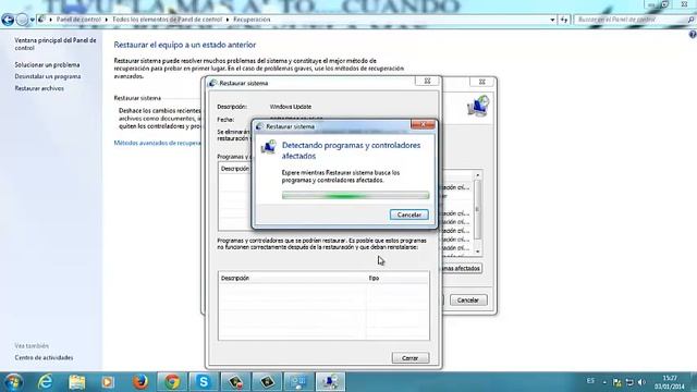 COMO RESTAURAR TU PC A UN PUNTO ANTERIOR. смотреть онлайн