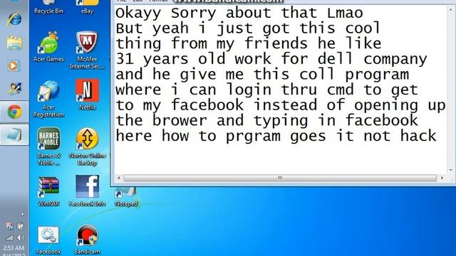 Cmd Facebook Trick смотреть онлайн