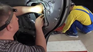 Mitsubishi ASX (замена штатной акустики, шумоизоляция, замена головного устройства)