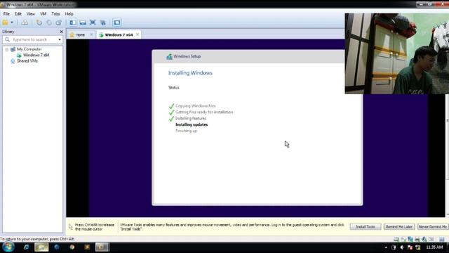 Instalasi Windows 7 64-bit di VMware LENGKAP смотреть онлайн