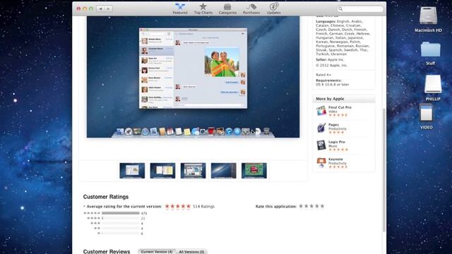 OS X Mountain Lion 10.8 Released in App Store смотреть онлайн