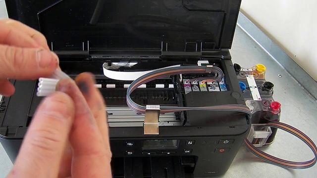 CISS Continuous Ink System for Canon TS705 Printer смотреть онлайн