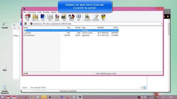 check processor instructions with 'coreinfo' app