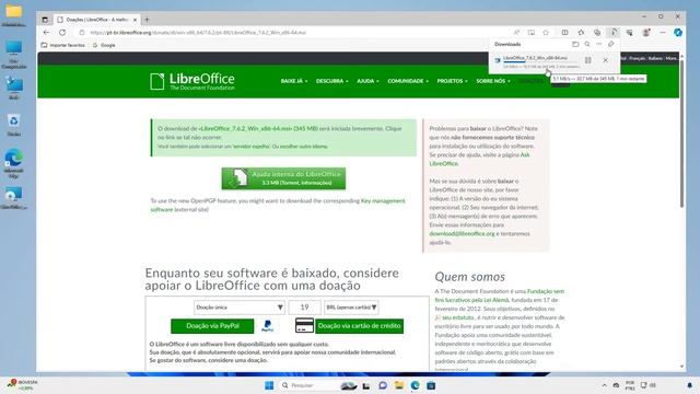 Como Baixar e Instalar o LibreOffice no Windows смотреть онлайн
