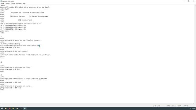COMMENT CONFIGURER LE START.BAT POUR SON SERVEUR FIVEM ! смотреть онлайн