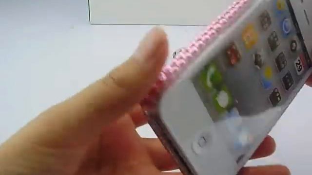 Stunning 3D iPhone 4S Pink Bowknot Rhinestone Case смотреть онлайн