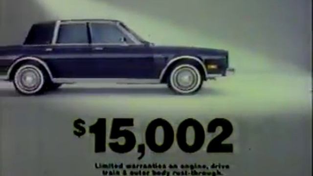 1985 Chrysler Fifth Avenue Commercial смотреть онлайн