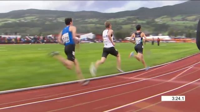 Jakob Ingebrigtsen wins 1500m in crazy weather at Norwegian Championships 2018 смотреть онлайн