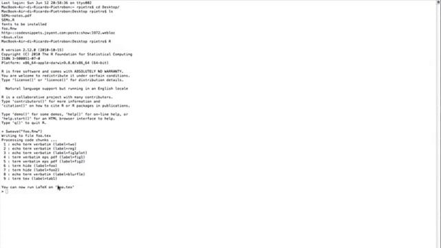 Running sweave files смотреть онлайн