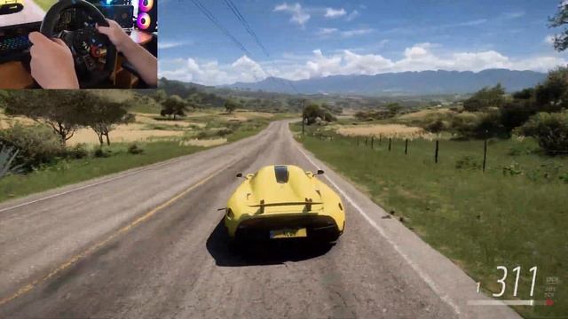 1100hp Koenigsegg Regera - Forza Horizon 5 | Logitech G29 Gameplay | Ultra graphics RTX4090 смотреть онлайн