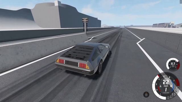 Going 88 mph in DeLorean beamNG drive смотреть онлайн