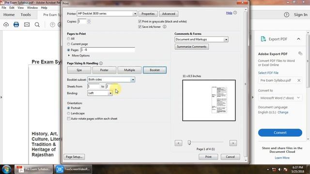 BOOKLET PRINTING IN ANY PRINTER... смотреть онлайн