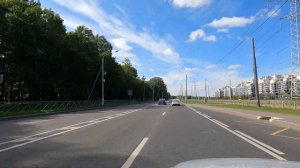 Из Питера в Петергоф на машине. Улицы Санкт-Петербурга.