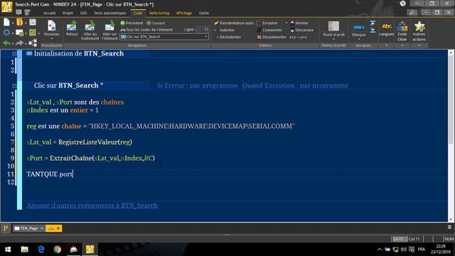 Course 04 | Search PORT COM In WinDev IDE | RS232 Protocol смотреть онлайн